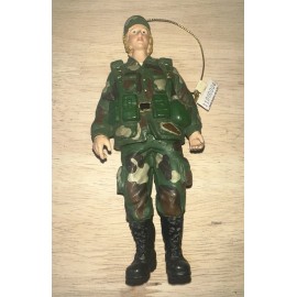 Kurt Adler Army Solider Female Christmas Ornaments