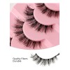 Pestañas Postizas 7 Pares Naturales Volumen Cruzado 1.5 Cm