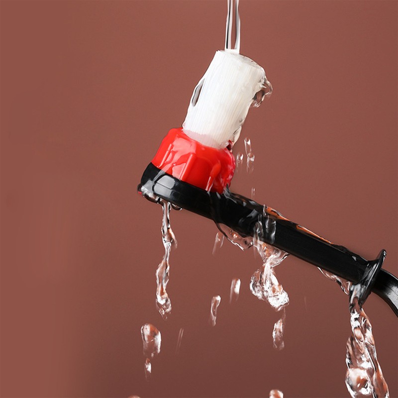 Coffee Machine Cleansing Brush Long Handle Bend Head Nylon Brush