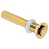 Gold Sink Drain without Overflow Anti Clog Bathroom Faucet Wash