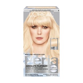 L'Oreal Paris LOral Paris Feria extreme lightening system permanent Hair Colour, platinum, Hair Dye with Conditioning Oils. Trending Hair Colour, Pack of 1
