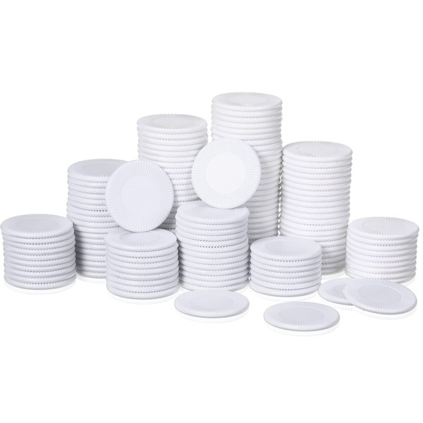 SKYLETY 200 Pieces Plastic Poker Chips Blank White Chips Card