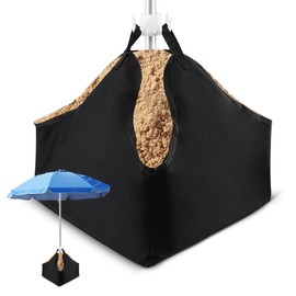 Ranjaner Beach Umbrella Base Weight, Fillable Sun Umbrella Sand Bags 600D Oxford Cloth, Outdoor Patio Weight Base Sandbags for Stabilize and Secure Umbrellas