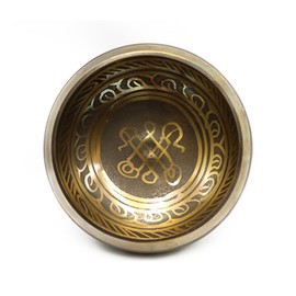 Handmade Buddha Tibet Struck Bowl Ritual Music Therapy Copper Chime Tibetan Singing Bowls