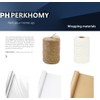 PerkHomy Folio Clear Cellophane Wrap Roll 32" x 50' Folded