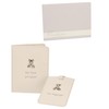 SmartSF Bambino Baby Unisex White Faux Leather Passport Wallet and