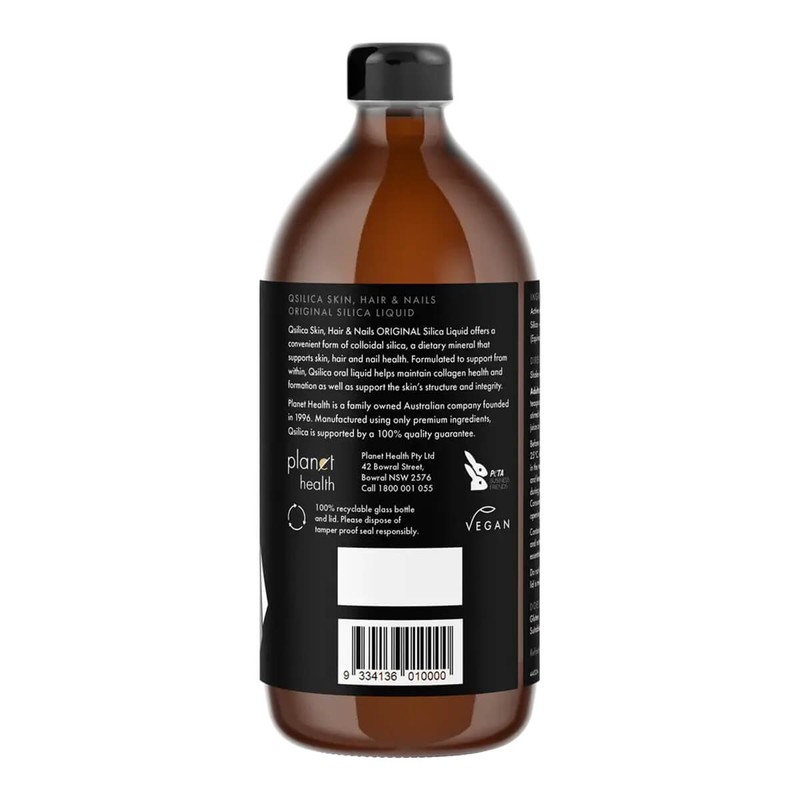 QSilica Skin, Hair & Nails Original Silica Liquid, 2 x