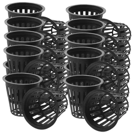 CAXUSD 100Pcs Hydroponic Planting Baskets Mesh Net Pots for Indoor and Outdoor Vegetable Growing Durable Garden Containers for Hydroponic Systems