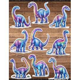 Unbranded Cartoon Dinosaur Die Cut Vinyl Stickers Set Scrapbooking Laptop Waterbottle