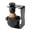 3 PCS Professional Men Shaving Brush Stand Holder Bowl Set