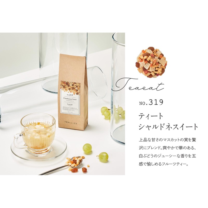 TEAtriCO Fruit Tea Tea, Chardonnay Sweet, 1.8 oz (50 g)