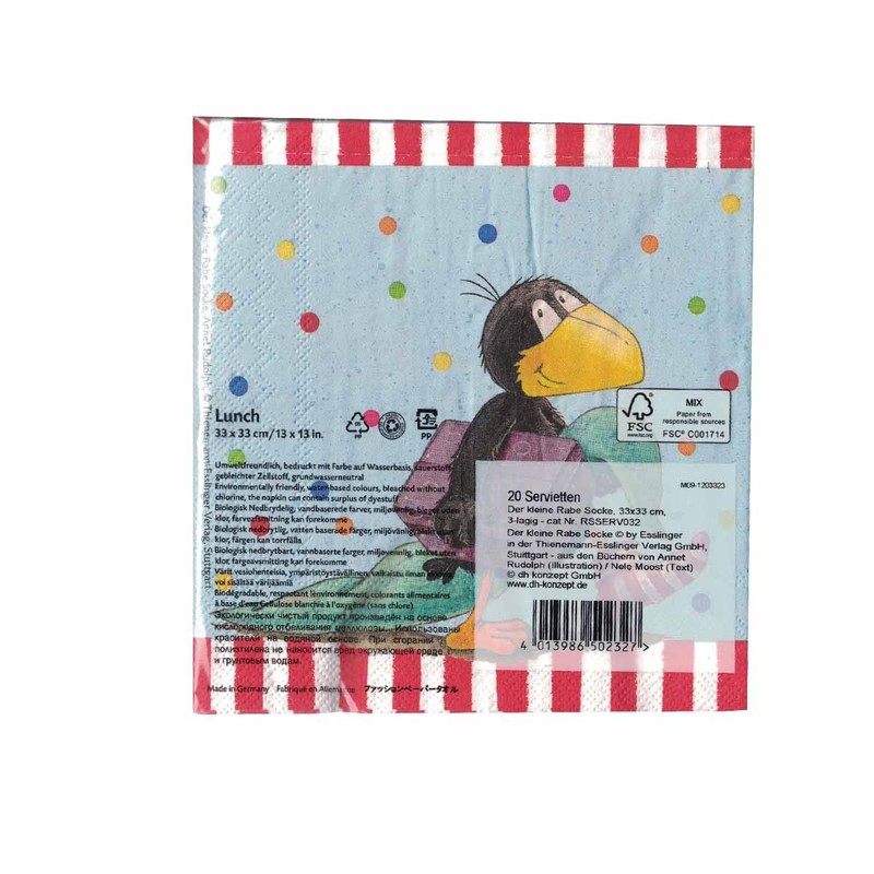 DH-Konzept Napkins Little Raven Sock Pack of 20