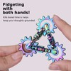 Infinity Gear Fidget Toy, Solid Metal Never Ending Flippy Novelty