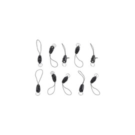 10Pcs/lot Black Detachable Buckle Mobile Phone Accessories Pendant Buckle Small Sling Anti-Lost Lanyard Cords Hanging Head Keychains Hooks