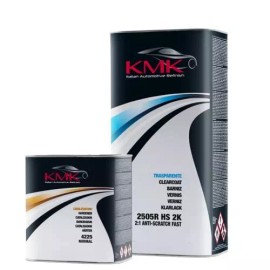 KMK 2K AntiScratch Fast Clearcoat Kit  (5L Clear 2505R & 2.5L Reg Hardener 4225)