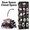JUMRHFAN Large 30 Pockets Hanging Shoe Storage Organiser for Closet
