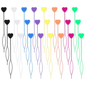 JJUNW 24 Pcs Inverted Hair Accessories Tools, Beads for Braids Hair Beading Tools Beading Tools Set Bead Threader, Ponytail Maker Beading Tools for Kids and Girls, Easily Create Beaded Hairstyles