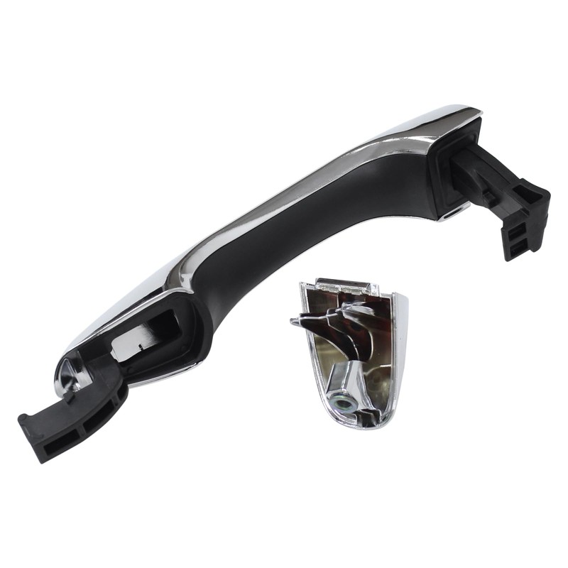 ApplianPar Front Passenger Side Exterior Door Handle Chrome for Kia
