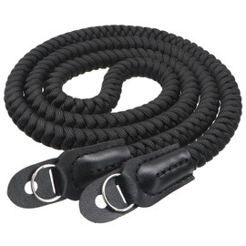 HITHUT Paracord Camera Strap Long Camera Neck Shoulder Strap for SLR DSLR Digital Mirrorless Cameras 47inch/120cm Black