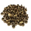 100 Pcs Leather Rivets, 10mm x 10mm Double Cap Rivets