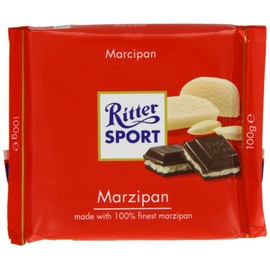 Ritter Sport Marzipan Chocolate Bar 100 g (Pack of 5)