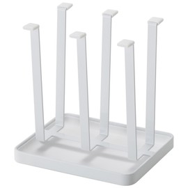 Yamazaki Home Glass Stand Tower Slim White 2847