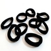 Black Hair Tie 1P Hair Elastic Band Bun Band Knotless / 검정 머리끈 1P 머리고무줄 똥머리 밴드 무매듭