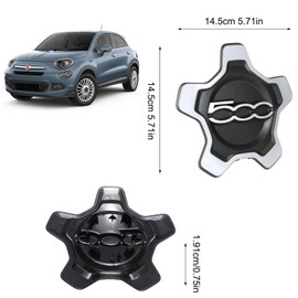 Pack 4 for 500x Hup Trim Wheel Covers, 500x Hub Covers, 500x Wheel Covers, 500x Upgrade Accessories 735626312, 735626311 Replacement for 500x (B)