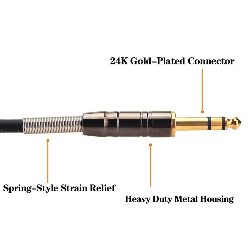 tisino 1/4 to RCA Cable, Quarter inch TRS to RCA