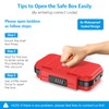 AMIR Portable Safe Box, Combination Security Case LockBox with Code,