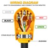 MICTUNING 50 Amp Heavy Duty RV Replacement Female Plug, 50