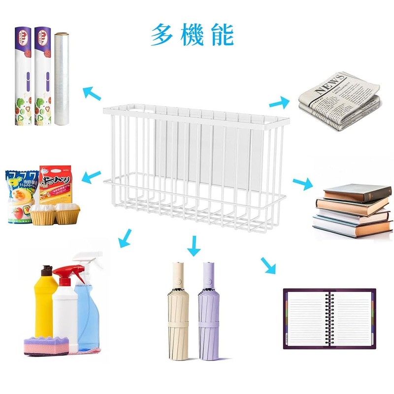 QINGQIU ラップホルダー マグネット おしゃれ ラップスタンド 磁石 冷蔵庫 アルミホイル収納 ラップ収納 キッチン