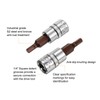 QUARKZMAN 4 Pieces 9/64" Hex Bit Socket 1/4" Square Drive