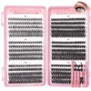 Inexorablex Wimpern Extensions Set, 8-16mm Cluster Lash Extension Set mit