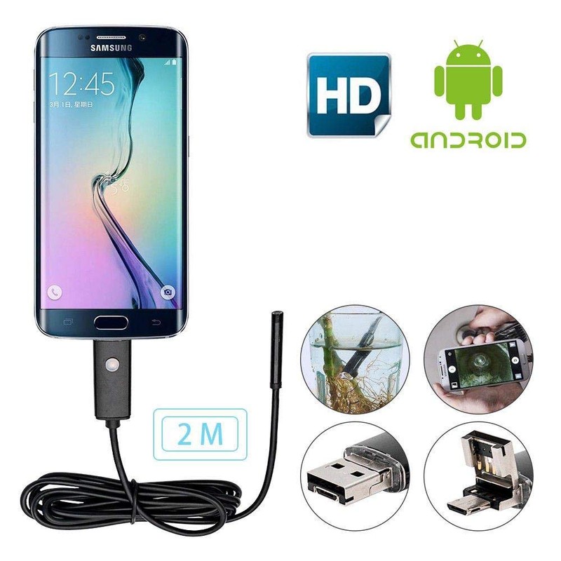 Endoscope Camera - HugeAuto USB Endoscope IP67 Waterproof 5M Camera