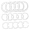 CAXUSD 15pcs Lampshade Reducer Ring Set E14 Lamp Shade Holder