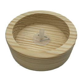 Distribution Box Pine Wood with Accessories Diameter 85 x 28 mm Distribution Canopy Surface-Mounted Box Connection Box Real Wood