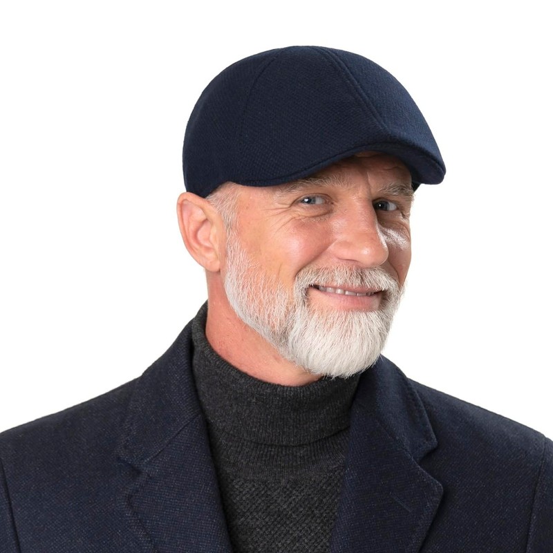 LIERYS Mackenzie Men's Flat Cap with Cashmere - Made in