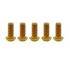 RISON Pack of 5 Titanium Rounded Head Screws with Hexagon