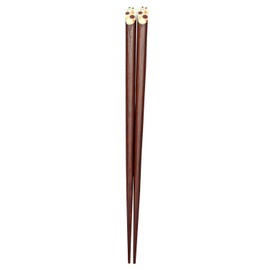 Ishida Cat Circle Chopsticks 8.1 inches (20.5 cm), Brown
