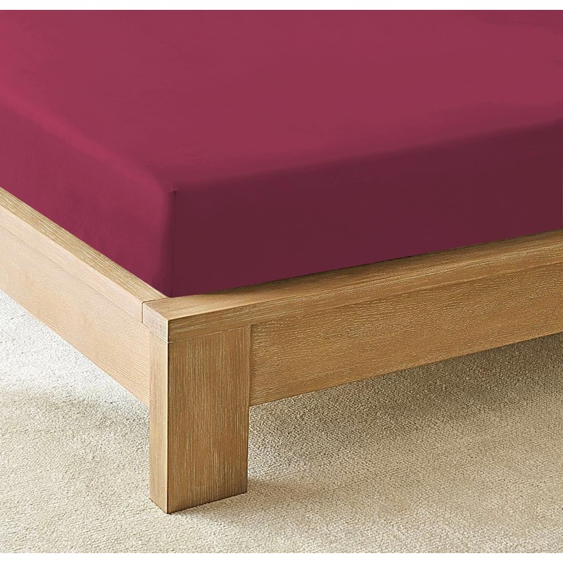 CHARKHAH Polycotton Fitted Sheet for Single Double King Super King