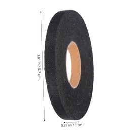 Tofficu 5pcs Sewing Interfacing Strips Fusible Non-Woven Fabric for Tailoring Iron-on Backing for Clothing Repairs for DIY Crafting Black 50 M