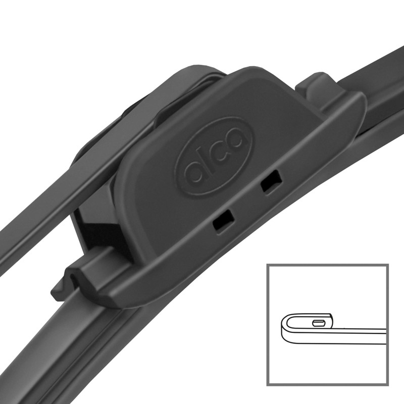alca® Windscreen Wiper Set with Rear Wiper Suitable for Honda