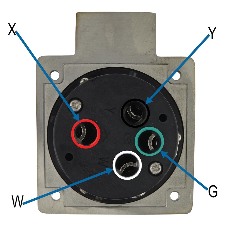 Conntek 50 Amp 125/250 Volt RV Marine Power Inlet -