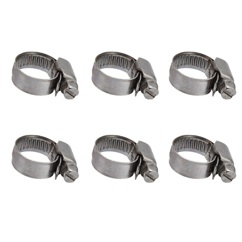 30Pcs Hose Clamps German Style Adjustable 304 Stainless Steel Fuel