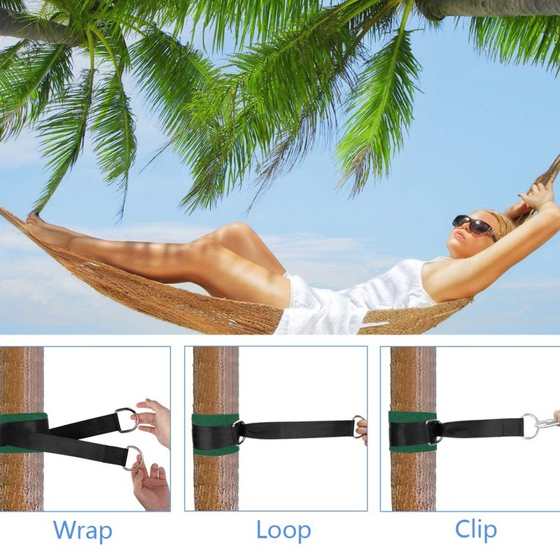 Hanging Set with Tree Swing Straps, Adjustable Hammock Straps (Set