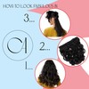 PRETTYSHOP 40 cm or 55 cm Clip-In Hair Extensions, Voluminous