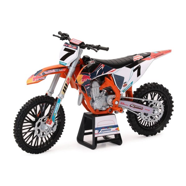 New-Ray Motorcycles 1:12 Compatible with KTM 450 SX-F Red Bull KTM #7 Aaron Plessinger 58363