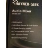 Hayner Seek H1 Black Podcast Equipment DJ Audio Mixer For