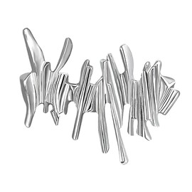 FAIRYGATE Brooches Silver Brooch Size 74mm X 69mm Lapel Pin Dress Suit Accessories Boutonniere Novelty Funny Gift for Men Women Lady Girl B1833